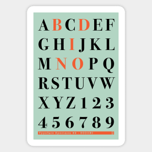 Bodoni Sticker